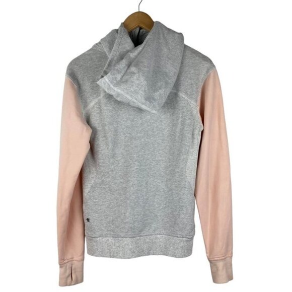 Lululemon On The Daily Heather Gray Blush Pink Full Zip Hoodie Sweater US 6 - Picture 7 of 14